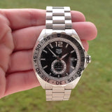 Buy Shop Tag Heuer Formula 1 Automatic Black Dial Silver Steel Strap Watch for Men - WAZ2012.BA0842 USA Online