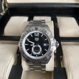 Buy Shop Tag Heuer Formula 1 Automatic Black Dial Silver Steel Strap Watch for Men - WAZ2012.BA0842 USA Online