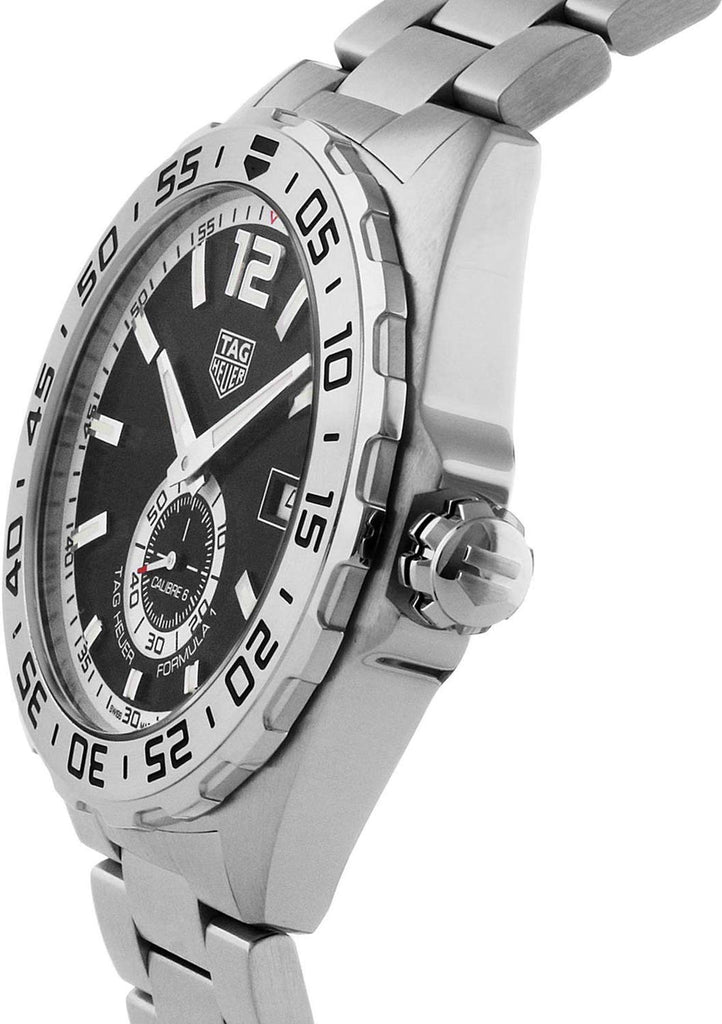 Buy Shop Tag Heuer Formula 1 Automatic Black Dial Silver Steel Strap Watch for Men - WAZ2012.BA0842 USA Online