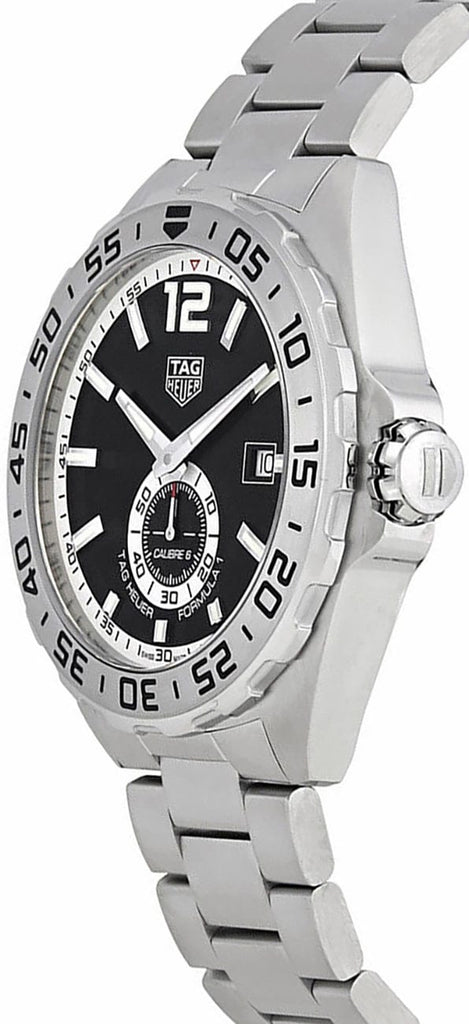 Buy Shop Tag Heuer Formula 1 Automatic Black Dial Silver Steel Strap Watch for Men - WAZ2012.BA0842 USA Online