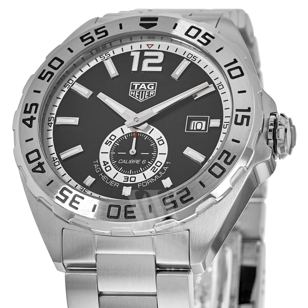 Buy Shop Tag Heuer Formula 1 Automatic Black Dial Silver Steel Strap Watch for Men - WAZ2012.BA0842 USA Online