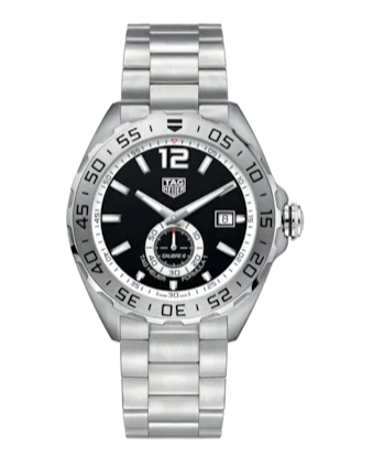 Buy Shop Tag Heuer Formula 1 Automatic Black Dial Silver Steel Strap Watch for Men - WAZ2012.BA0842 USA Online