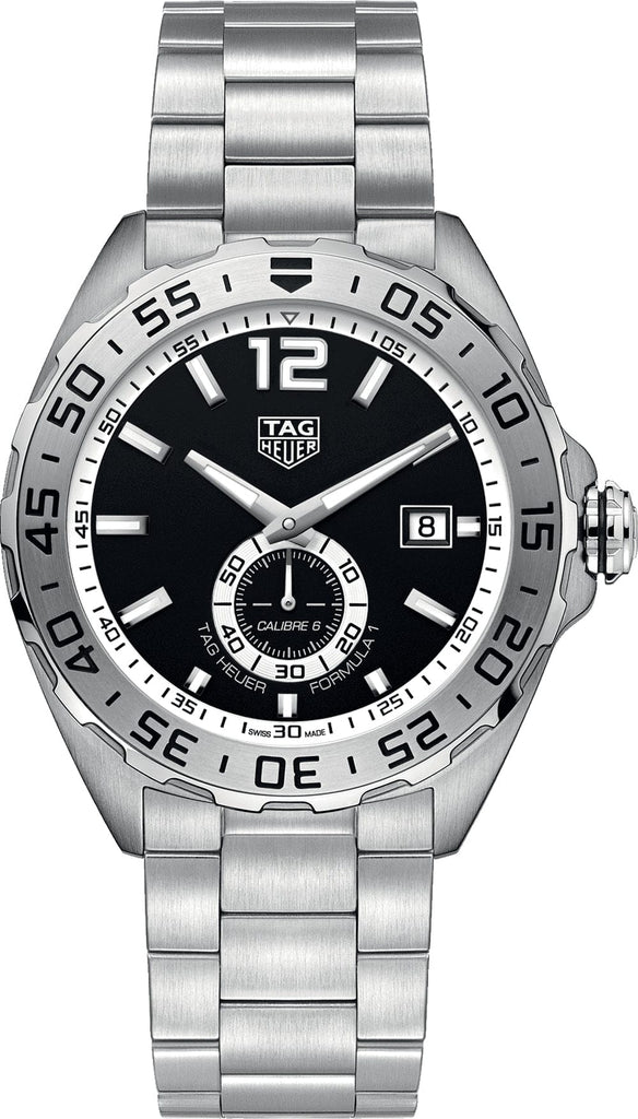 Buy Shop Tag Heuer Formula 1 Automatic Black Dial Silver Steel Strap Watch for Men - WAZ2012.BA0842 USA Online