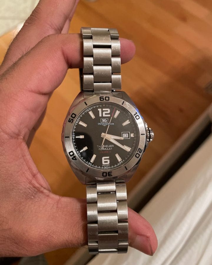 Buy Shop Tag Heuer Formula 1 Automatic Black Dial Silver Steel Strap Watch for Men - WAZ2113.BA0875 USA Online