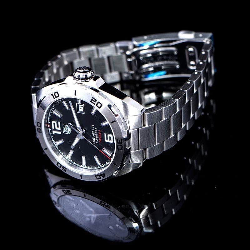 Buy Shop Tag Heuer Formula 1 Automatic Black Dial Silver Steel Strap Watch for Men - WAZ2113.BA0875 USA Online