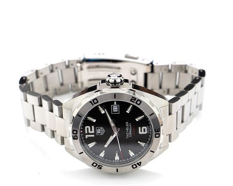 Buy Shop Tag Heuer Formula 1 Automatic Black Dial Silver Steel Strap Watch for Men - WAZ2113.BA0875 USA Online