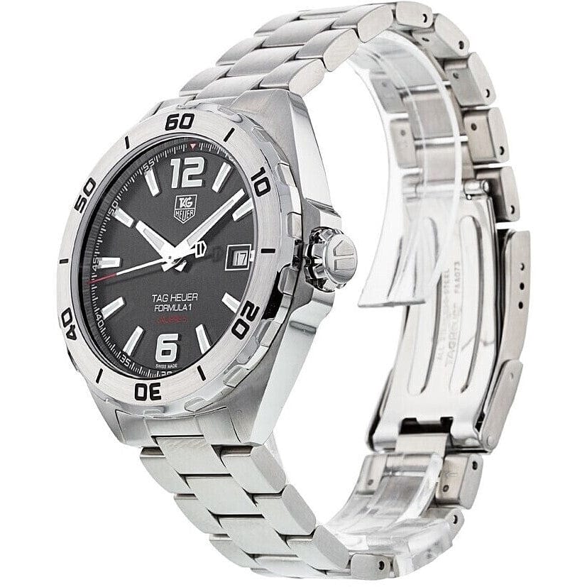 Buy Shop Tag Heuer Formula 1 Automatic Black Dial Silver Steel Strap Watch for Men - WAZ2113.BA0875 USA Online