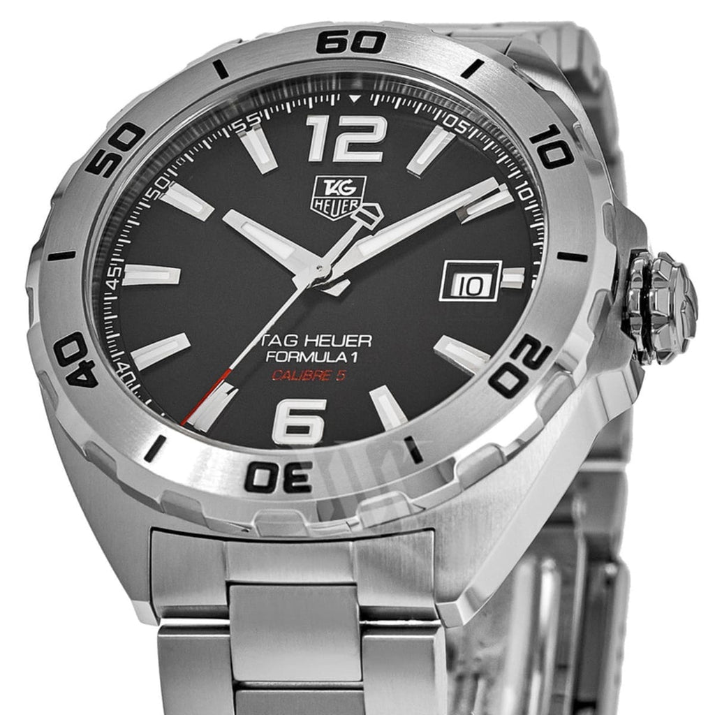 Buy Shop Tag Heuer Formula 1 Automatic Black Dial Silver Steel Strap Watch for Men - WAZ2113.BA0875 USA Online