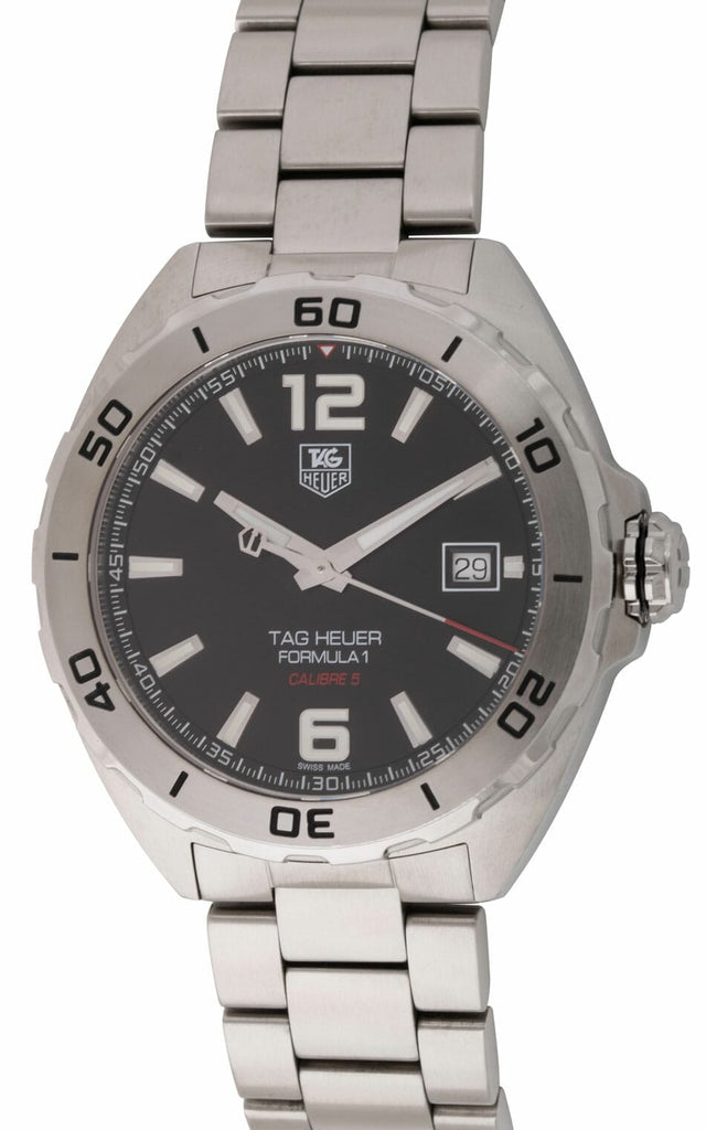 Buy Shop Tag Heuer Formula 1 Automatic Black Dial Silver Steel Strap Watch for Men - WAZ2113.BA0875 USA Online