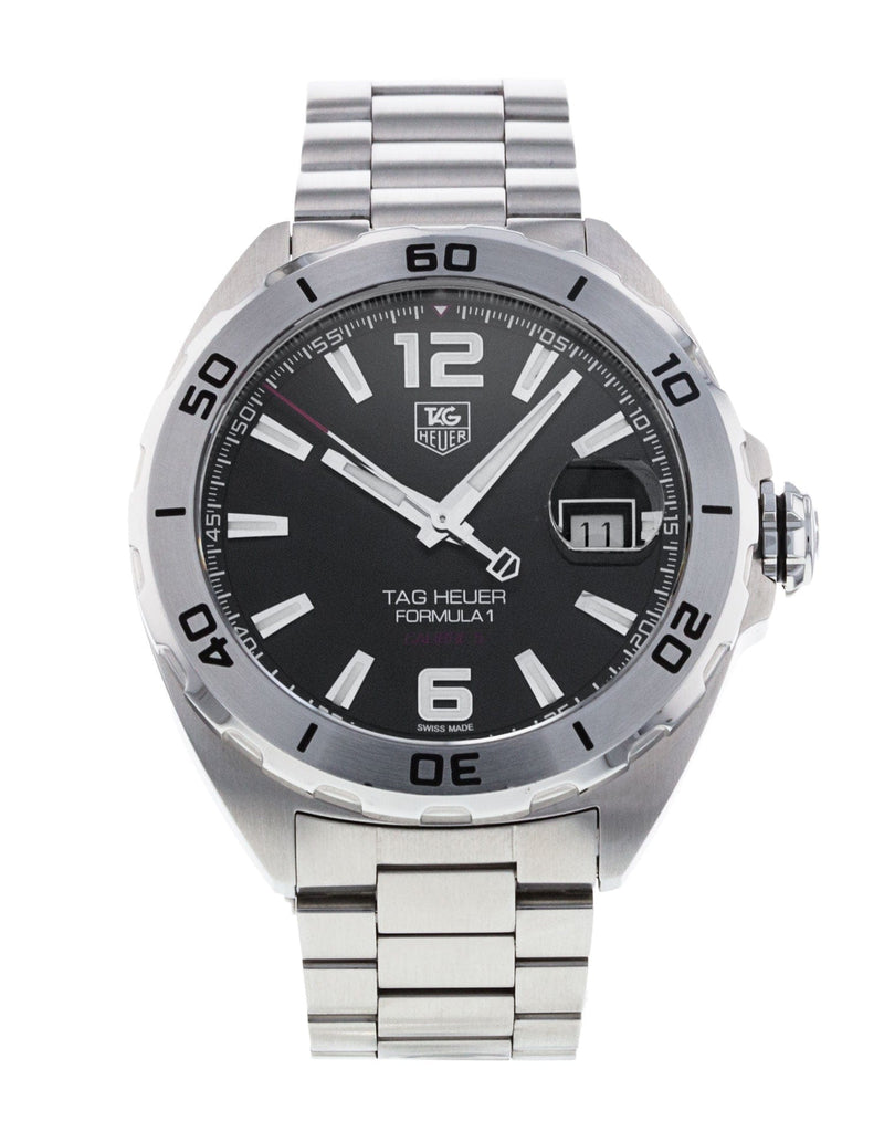 Buy Shop Tag Heuer Formula 1 Automatic Black Dial Silver Steel Strap Watch for Men - WAZ2113.BA0875 USA Online