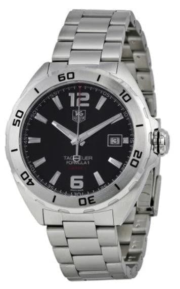 Buy Shop Tag Heuer Formula 1 Automatic Black Dial Silver Steel Strap Watch for Men - WAZ2113.BA0875 USA Online