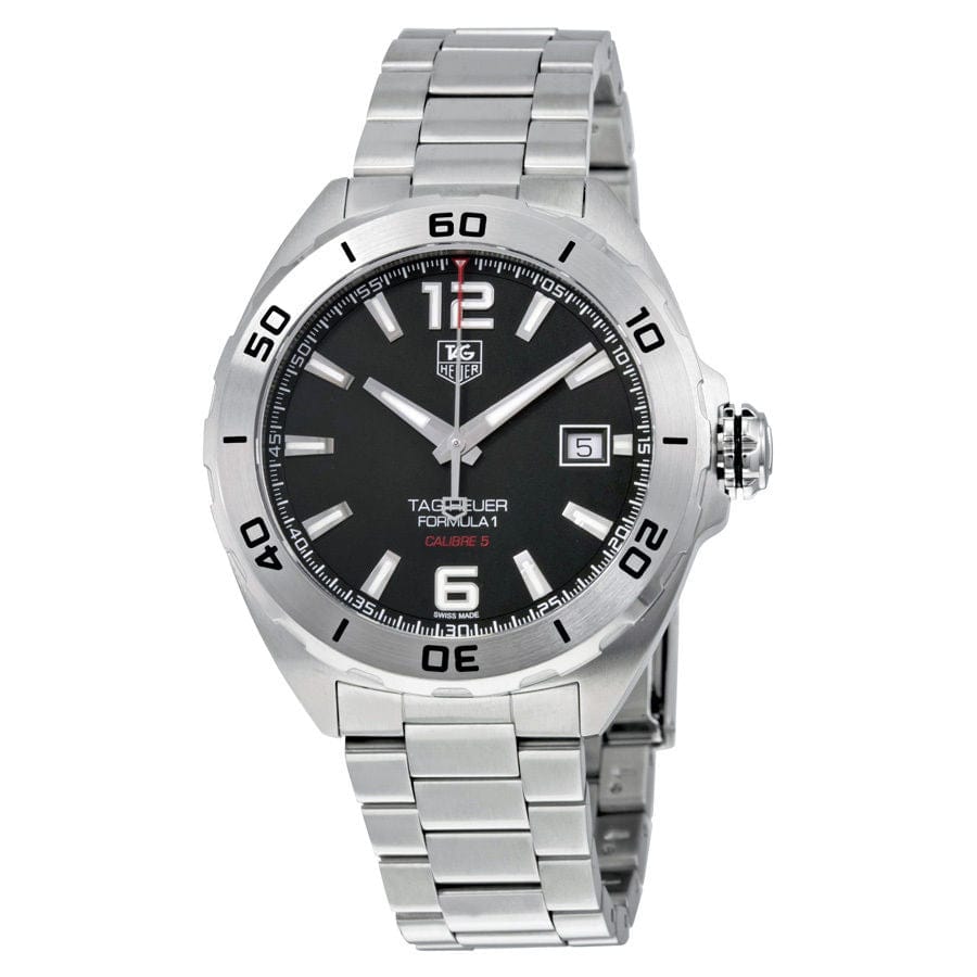 Buy Shop Tag Heuer Formula 1 Automatic Black Dial Silver Steel Strap Watch for Men - WAZ2113.BA0875 USA Online