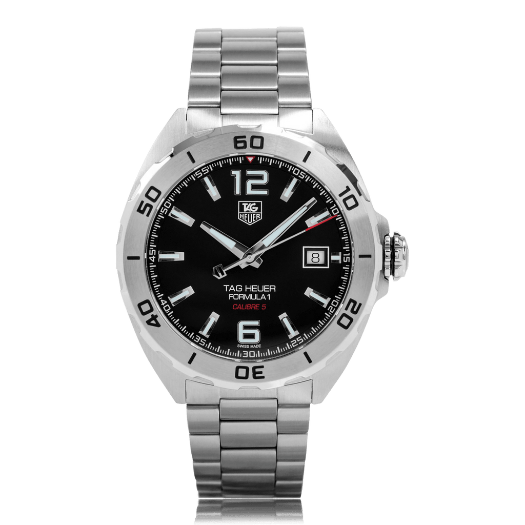 Buy Shop Tag Heuer Formula 1 Automatic Black Dial Silver Steel Strap Watch for Men - WAZ2113.BA0875 USA Online