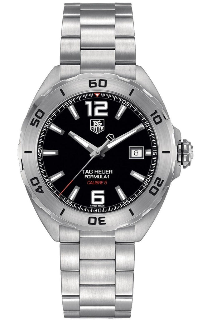 Buy Shop Tag Heuer Formula 1 Automatic Black Dial Silver Steel Strap Watch for Men - WAZ2113.BA0875 USA Online