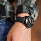 Buy Shop Tag Heuer Formula 1 Automatic Chronograph Black Dial Black Leather Strap Watch for Men - CAZ2011.FT8024 USA Online