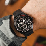 Buy Shop Tag Heuer Formula 1 Automatic Chronograph Black Dial Black Leather Strap Watch for Men - CAZ2011.FT8024 USA Online