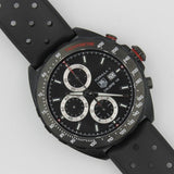 Buy Shop Tag Heuer Formula 1 Automatic Chronograph Black Dial Black Leather Strap Watch for Men - CAZ2011.FT8024 USA Online