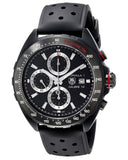 Buy Shop Tag Heuer Formula 1 Automatic Chronograph Black Dial Black Leather Strap Watch for Men - CAZ2011.FT8024 USA Online