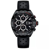 Buy Shop Tag Heuer Formula 1 Automatic Chronograph Black Dial Black Leather Strap Watch for Men - CAZ2011.FT8024 USA Online