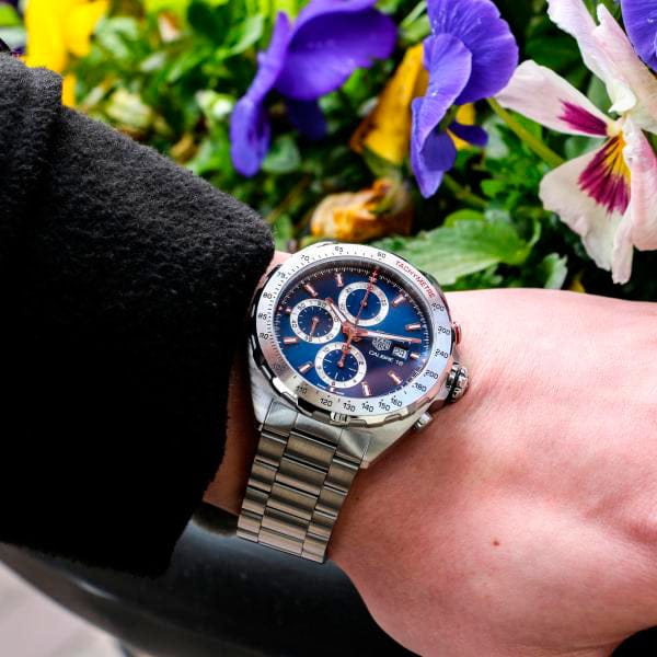 Buy Shop Tag Heuer Formula 1 Automatic Chronograph Blue Dial Silver Strap Watch for Men - CAZ2015.BA0876 USA Online