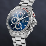 Buy Shop Tag Heuer Formula 1 Automatic Chronograph Blue Dial Silver Strap Watch for Men - CAZ2015.BA0876 USA Online