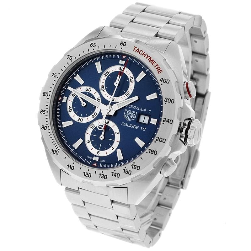 Buy Shop Tag Heuer Formula 1 Automatic Chronograph Blue Dial Silver Strap Watch for Men - CAZ2015.BA0876 USA Online