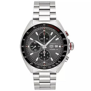 Buy Shop Tag Heuer Formula 1 Automatic Chronograph Grey Dial Silver Strap Watch for Men - CAZ2012.BA0876 USA Online