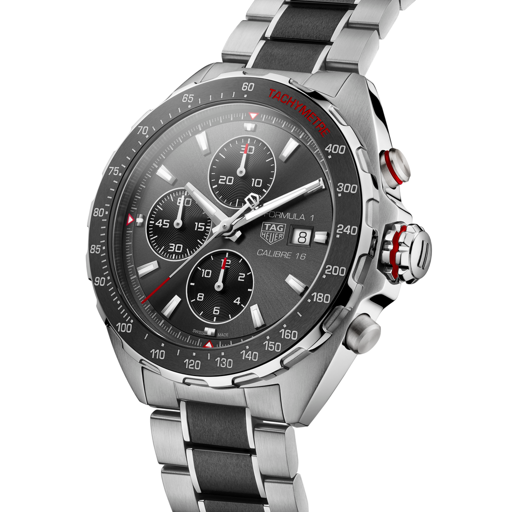 Buy Shop Tag Heuer Formula 1 Automatic Chronograph Grey Dial Two Tone Strap Watch for Men - CAZ2012.BA0970 USA Online