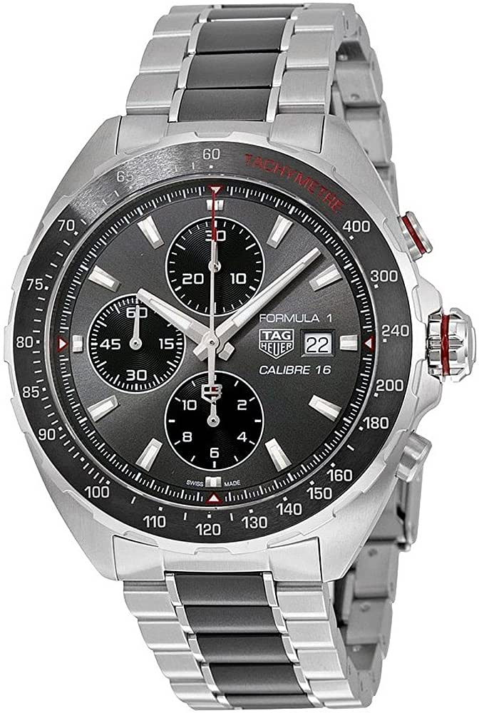 Buy Shop Tag Heuer Formula 1 Automatic Chronograph Grey Dial Two Tone Strap Watch for Men - CAZ2012.BA0970 USA Online