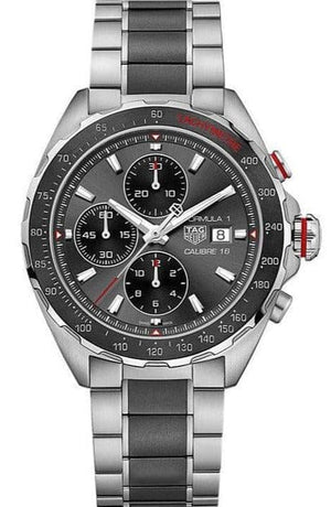 Buy Shop Tag Heuer Formula 1 Automatic Chronograph Grey Dial Two Tone Strap Watch for Men - CAZ2012.BA0970 USA Online