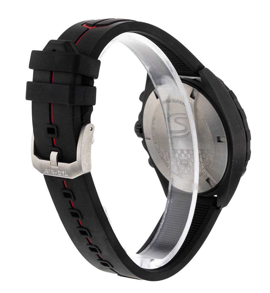 Buy Shop Tag Heuer Formula 1 Ayrton Senna Limited Edition Black Dial Two Tone Rubber Strap Watch for Men - CAZ1019.FT8027 USA Online