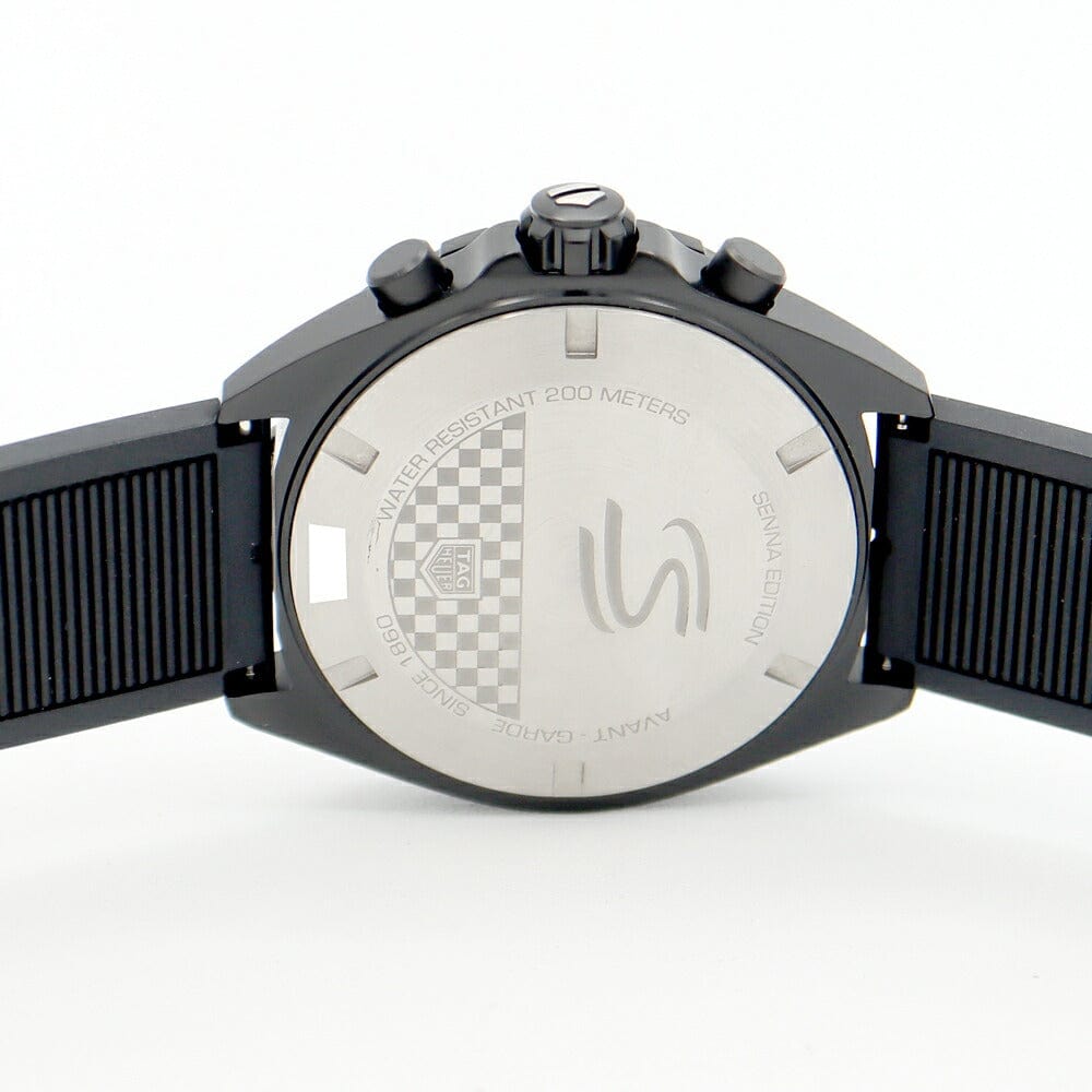 Buy Shop Tag Heuer Formula 1 Ayrton Senna Limited Edition Black Dial Two Tone Rubber Strap Watch for Men - CAZ1019.FT8027 USA Online