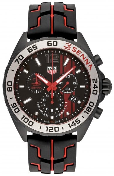 Buy Shop Tag Heuer Formula 1 Ayrton Senna Limited Edition Black Dial Two Tone Rubber Strap Watch for Men - CAZ1019.FT8027 USA Online