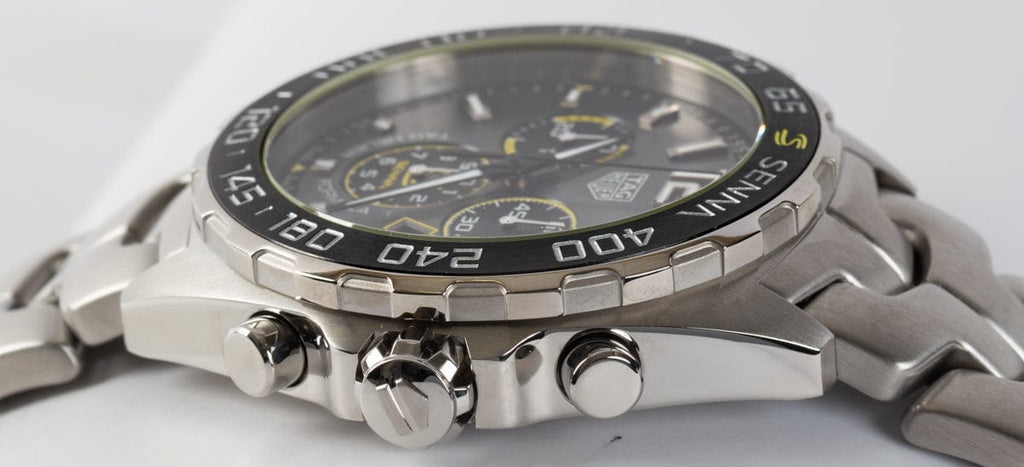 Buy Shop Tag Heuer Formula 1 Ayrton Senna Special Edition Grey Dial Silver Steel Strap Watch for Men - CAZ101AF.BA0637 USA Online