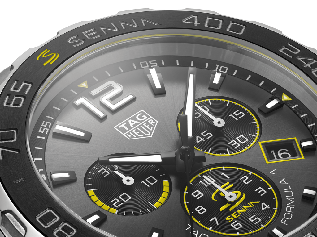 Buy Shop Tag Heuer Formula 1 Ayrton Senna Special Edition Grey Dial Silver Steel Strap Watch for Men - CAZ101AF.BA0637 USA Online