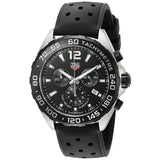 Buy Shop Tag Heuer Formula 1 Black Dial Black Leather Strap Watch for Men - CAZ1010.FT8024 USA Online