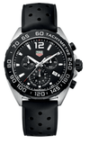 Buy Shop Tag Heuer Formula 1 Black Dial Black Leather Strap Watch for Men - CAZ1010.FT8024 USA Online