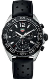 Buy Shop Tag Heuer Formula 1 Black Dial Black Leather Strap Watch for Men - CAZ1010.FT8024 USA Online