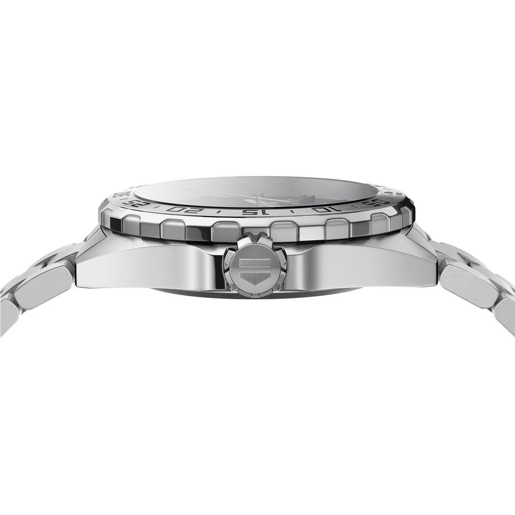 Buy Shop Tag Heuer Formula 1 Black Dial Silver Steel Strap Watch for Men - WAZ1112.BA0875 USA Online