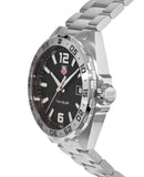 Buy Shop Tag Heuer Formula 1 Black Dial Silver Steel Strap Watch for Men - WAZ1112.BA0875 USA Online