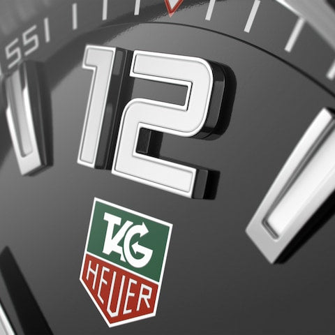 Buy Shop Tag Heuer Formula 1 Black Dial Silver Steel Strap Watch for Men - WAZ1112.BA0875 USA Online