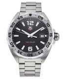 Buy Shop Tag Heuer Formula 1 Black Dial Silver Steel Strap Watch for Men - WAZ1112.BA0875 USA Online
