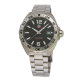 Buy Shop Tag Heuer Formula 1 Black Dial Silver Steel Strap Watch for Men - WAZ1112.BA0875 USA Online