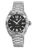 Buy Shop Tag Heuer Formula 1 Black Dial Silver Steel Strap Watch for Men - WAZ1112.BA0875 USA Online
