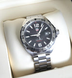 Tag Heuer Formula 1 Black Dial Silver Steel Strap Watch for Men - WAZ1112.BA0875