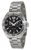 Buy Shop Tag Heuer Formula 1 Black Dial Silver Steel Strap Watch for Men - WAZ111A.BA0875 USA Online