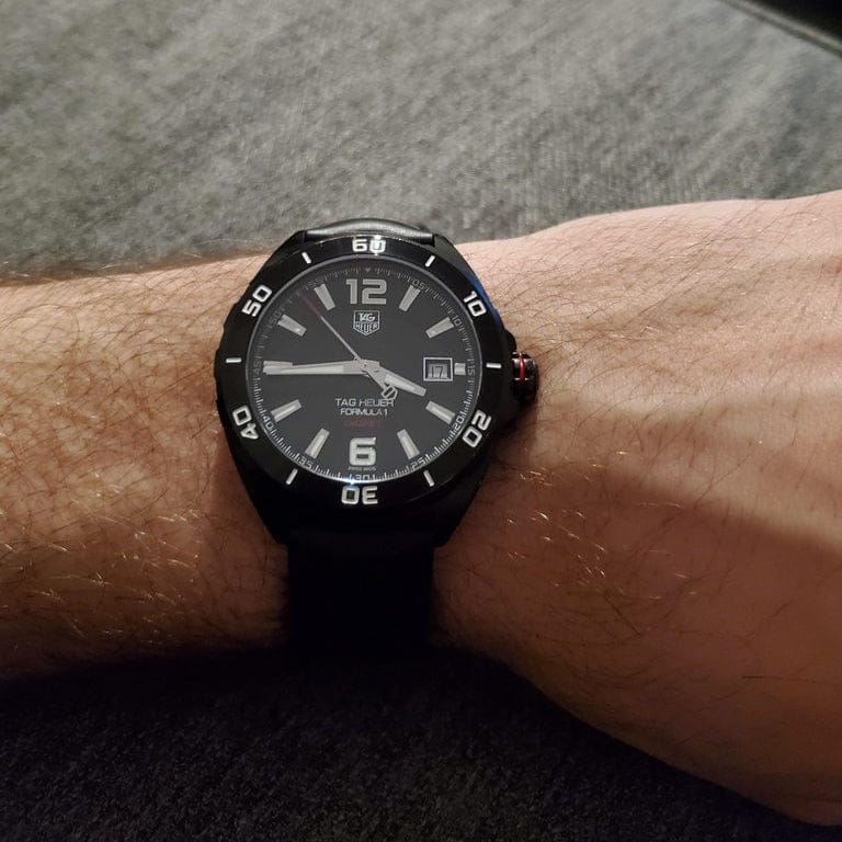 Tag Heuer Formula 1 Black Dial Strap Watch for Men - WAZ2115.FT8023