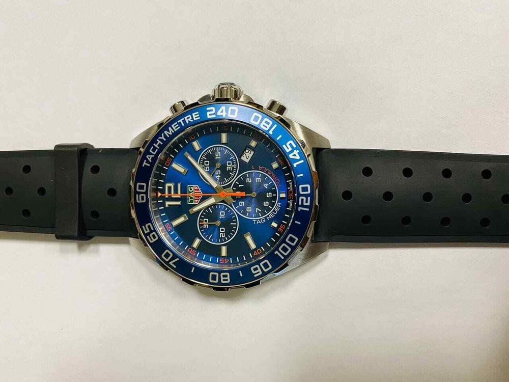 Buy Shop Tag Heuer Formula 1 Blue Dial Black Rubber Strap Watch for Men - CAZ1014.FT8024 USA Online