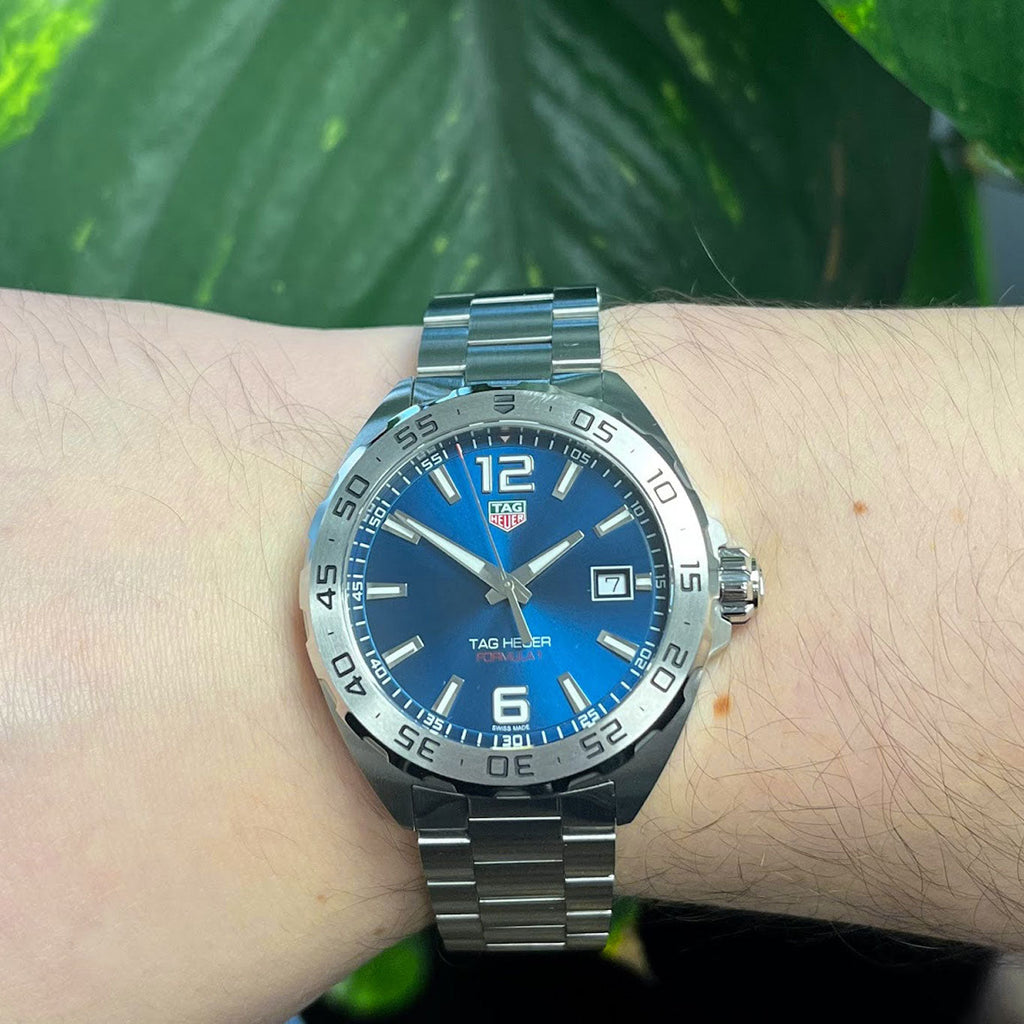 Buy Shop Tag Heuer Formula 1 Blue Dial Silver Steel Strap Watch for Men - WAZ1118.BA0875 USA Online