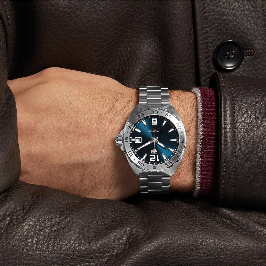 Buy Shop Tag Heuer Formula 1 Blue Dial Silver Steel Strap Watch for Men - WAZ1118.BA0875 USA Online